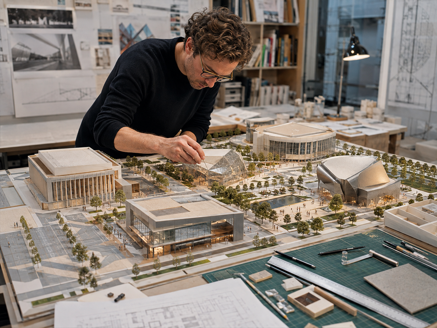 Architectural model before construction.